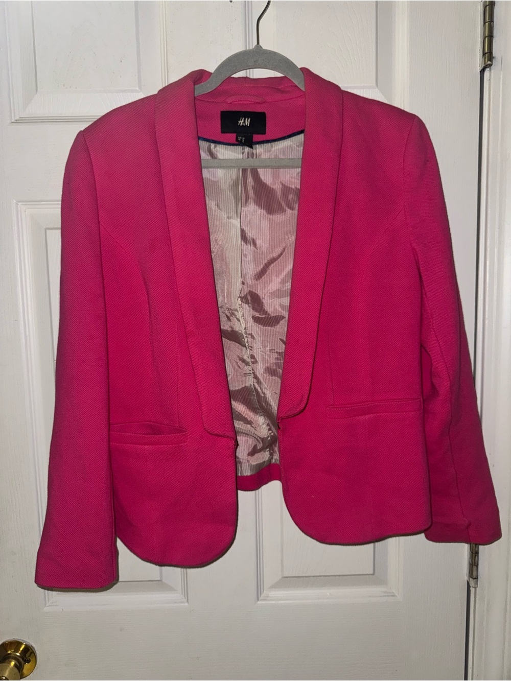 H&M Pink Open-Front Women's Blazer